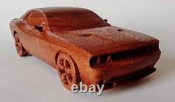 Dodge Challenger SRT8 117 Wood Scale Model Car Vehicle Replica Toy Simulation