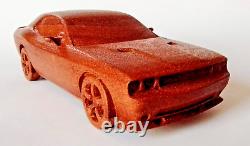 Dodge Challenger SRT8 117 Wood Scale Model Car Vehicle Replica Toy Simulation