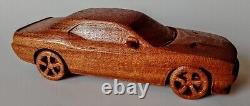 Dodge Challenger SRT8 117 Wood Scale Model Car Vehicle Replica Toy Simulation