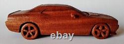 Dodge Challenger SRT8 117 Wood Scale Model Car Vehicle Replica Toy Simulation