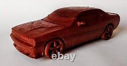 Dodge Challenger SRT8 117 Wood Scale Model Car Vehicle Replica Toy Simulation