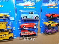 Dozen Different Vintage Hotwheels Speed Points Blue Card Diecast Vehicles MOC