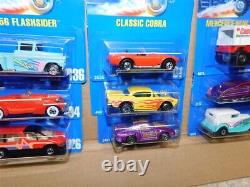 Dozen Different Vintage Hotwheels Speed Points Blue Card Diecast Vehicles MOC