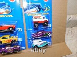 Dozen Different Vintage Hotwheels Speed Points Blue Card Diecast Vehicles MOC