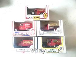 ERTL Anheuser Busch Budweiser Beer Lot of 5 Delivery Truck Car Diecast Vehicles