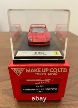 Eidron Mini Model Car 1/43 Scale Ferrari F40 PROTOTYPE 1987 Red Toy Vehicle