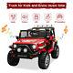 Electric 12v Battery Kids Ride On Car Toy Truck Jeep Vehicle 2 Seater With Remote
