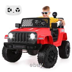 Electric Kids Ride On Car, 12V Electric Vehicle Toy Truck withRemote Control Gift