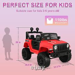 Electric Kids Ride On Car, 12V Electric Vehicle Toy Truck withRemote Control Gift^