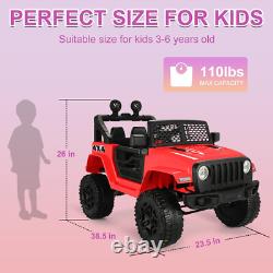 Electric Kids Ride On Car, 12V Electric Vehicle Toy Truck withRemote Control Gift