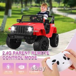 Electric Kids Ride On Car, 12V Electric Vehicle Toy Truck withRemote Control Gift
