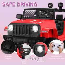 Electric Kids Ride On Car, 12V Electric Vehicle Toy Truck withRemote Control Gift