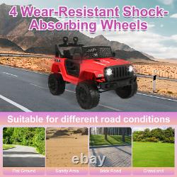 Electric Kids Ride On Car, 12V Electric Vehicle Toy Truck withRemote Control Gift