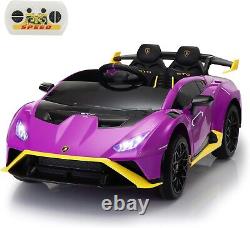 Electric Kids Ride On Car 12V Lamborghini Remote Control Toy Vehicle LED Lights