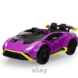 Electric Kids Ride On Car 12V Lamborghini Remote Control Toy Vehicle LED Lights
