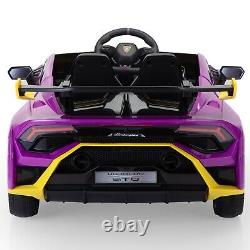 Electric Kids Ride On Car 12V Lamborghini Remote Control Toy Vehicle LED Lights