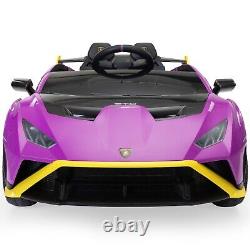 Electric Kids Ride On Car 12V Lamborghini Remote Control Toy Vehicle LED Lights