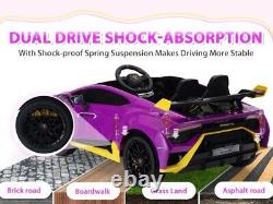 Electric Kids Ride On Car 12V Lamborghini Remote Control Toy Vehicle LED Lights