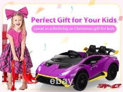 Electric Kids Ride On Car 12V Lamborghini Remote Control Toy Vehicle LED Lights