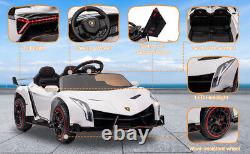 Electric Licensed Lamborghini Ride on Car Kid Vehicle Toy 2-Seater withRemote Gift