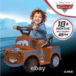 Electric Vehicles Large Rubber 1 Count Kid Trax Toddler Disney Cars 3 Tow-Mater