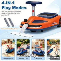 Electric Vehicles Plastic 1 Count Kids Ride Toy Car 12V 7Ah Cleaning Wiggle