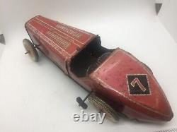 England- Tin Toy Race Car- Vintage