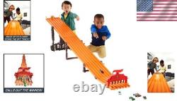 Exciting Toy Car Playset with 6 Vehicles & 8ft Track