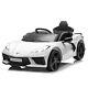 Funtok Licensed Chevrolet Corvette C8 Kids Car 12v Electric Vehicle Remote White