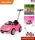 Fiat 500 Push Car, Pink, Large