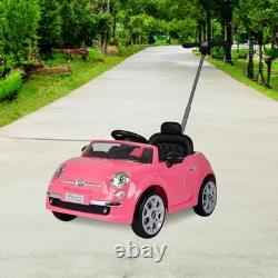 Fiat 500 Push Car, Pink, Large
