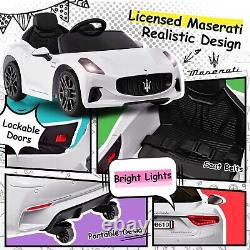 Fillfulfun Kids Ride on Car 12V Maserati Toy Car Electric Vehicle for Kids