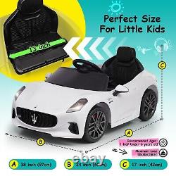 Fillfulfun Kids Ride on Car 12V Maserati Toy Car Electric Vehicle for Kids