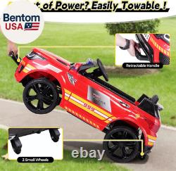 Fire Truck Ride on Car 12V Kids' Electric Vehicles with Bluetooth by