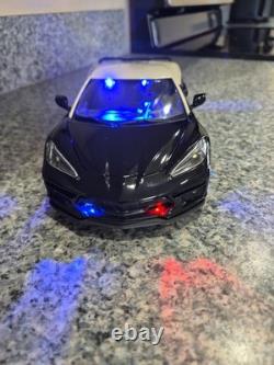 Florida Highway Patrol Chevrolet C8 Corvette with All Flashing Lights
