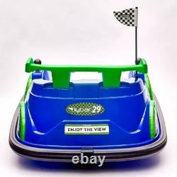 Flybar Funpark Racer Ride-on Bumper Car Vehicle Kids Toddlers Blue/green