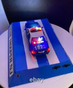 Ford Crown Victoria Blue & White State Police Car 1/43 Diecast Working Light