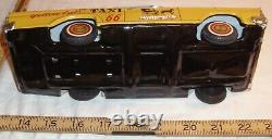 Ford Fairlane Yellow Cab Car Tin Friction Toy Japan Boxed