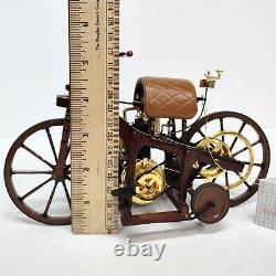 Franklin Mint 1885 Daimler Single Track Motor Vehicle 18 Diecast Motorcycle