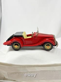 Friction Toy Car MG Red Convertible Windshield Touring Roadster