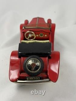 Friction Toy Car MG Red Convertible Windshield Touring Roadster