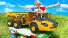 Funny Story About Cars Toy Excavator Dump Truck And Tractor Power Wheels