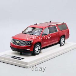 GOC 1/18 Chevy Suburban SUV 2015 off-road vehicle Diecast Model Car Red Gifts
