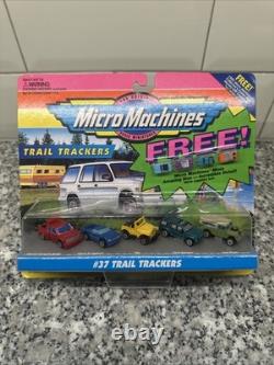 Galoob Micro Machines Vehicle Set -#37 Trail Trackers Sealed With Minis Rare HTF