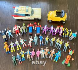 Ghostbusters Cars and Action Figures lot. Damaged and or missing parts