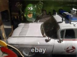 Ghostbusters Ecto 1 Diecast Car Joy Ride Vehicle Supernatural Strange Plasma Gun