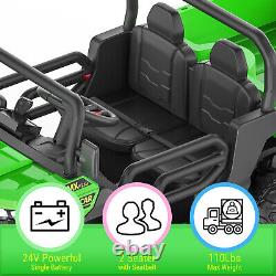 Gift for Kids Toy Car Battery Powered Electric Tractor Truck Vehicles+MP3 Player