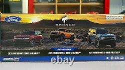 Greenlight 1/64 2021 Ford Bronco Family 3-Vehicle Diecast Set