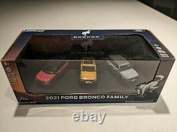 Greenlight 2021 Ford Bronco Family 1/64 Vehicles Set of 3 (51347)