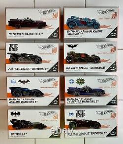 HOT WHEELS ID SERIES BATMOBILE Collection Of 8 Uniquely Identifiable Vehicles